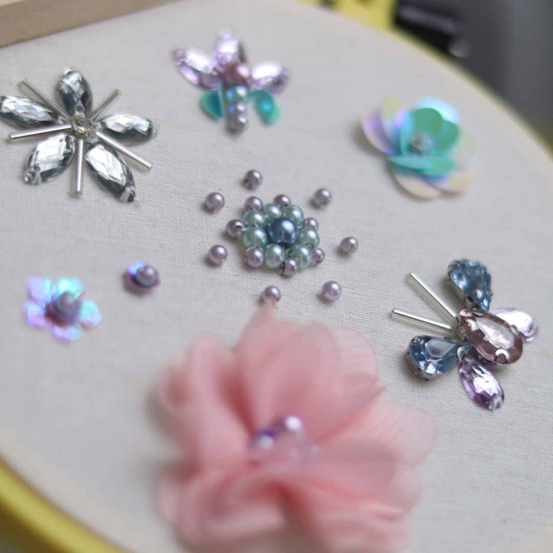 Basic Flowery Beads – Basic Beading Embroidery