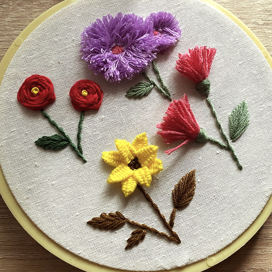 Bold Blossom Series – 3D Embroidery