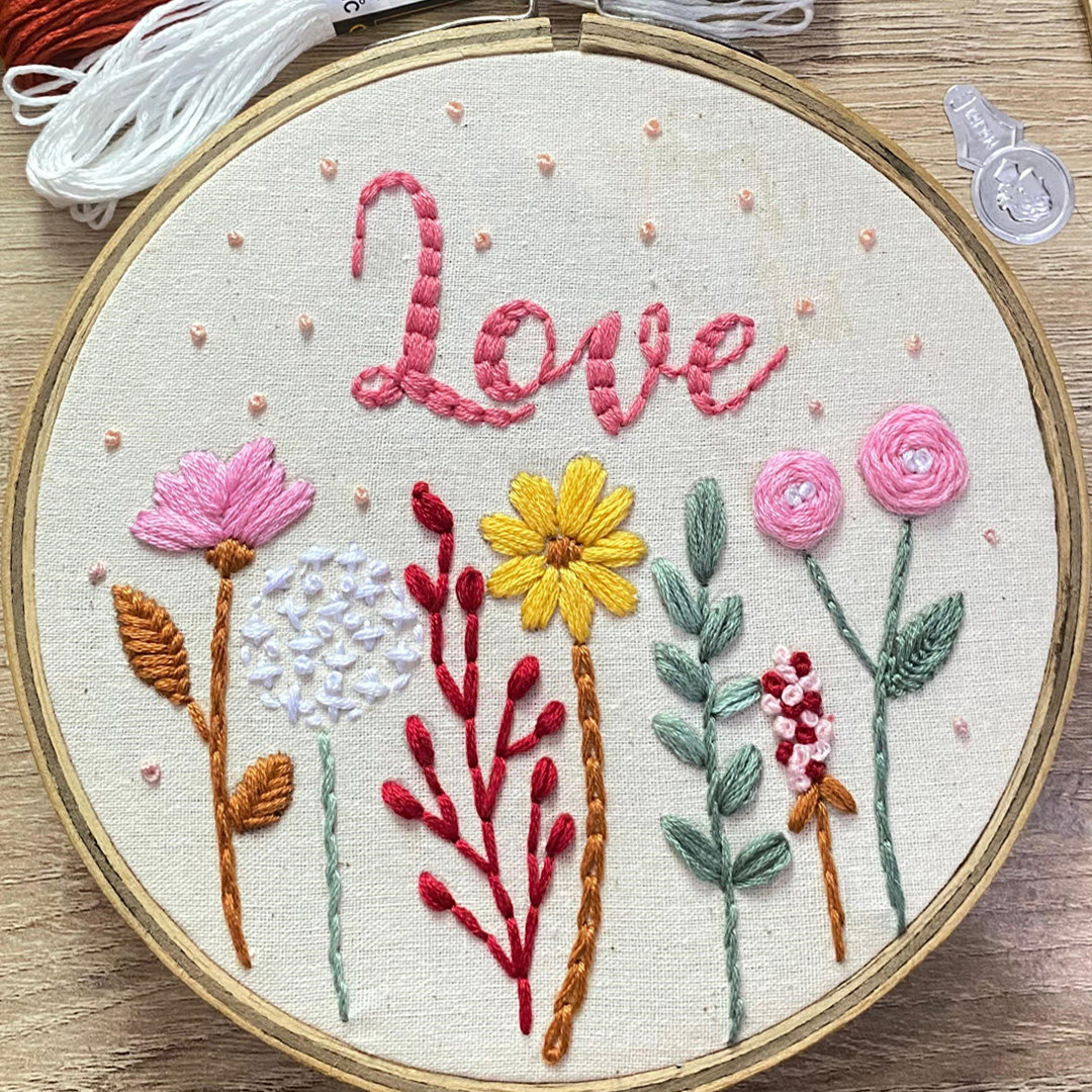 Floral Stitches & Lettering – Embroidery 101